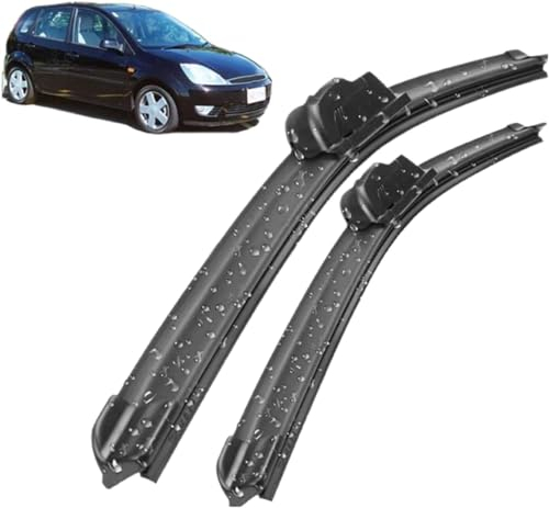 gzqfc Auto Scheibenwischer Wischerblätter für Ford Fiesta 5 Schrägheck 2003-2008 22+16, Auto Windschutzscheibe Scheibenwischer Front Wischer Klingen Front Fenster Wischer Zubehör