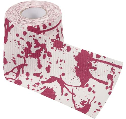 Healeved 2rollen Blutige Halloween-toilettenpapierrolle Mit Gruseligen Mustern Klopapier Für Badezimmer Und Partys Für Schaurige Dekorationen Und Überraschungen