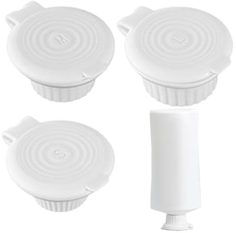 Top Down Bottle Stopper, Inverted Bottle Stopper, 3 x Upside Down for Shampoo Lotion with Inverted Dispenser, Shampoo Bottle Caps, Covers, Secure Seals
