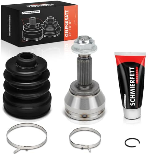 Frankberg 1x CV Joint Wheel Side Front Axle Left Right Compatible with B-Max JK Fiesta V JD JH Fiesta V Van Fiesta VI CB1 CCN Fiesta VI Van Fusion JU Replace# 818009