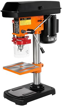 Drill Press Stand - 12-Speed Table Top Drill Machine for Iron, Aluminum, Wood & Plastic - Chuck 3-16mm