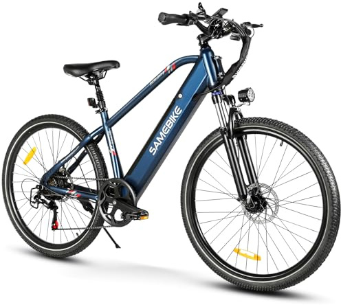 SAMEBIKE E Bike, 27,5Zoll E-Bike Herren Damen, 36V 15.6Ah Akku, Reichweite bis zu 80 KM, Offroad E-Mountainbike, 21 Gänge. RSA01 Men