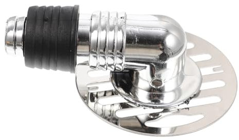 Housoutil Stainless Steel Floor Drain Joints Adapter for Basement and Shower Floor Waste Connector and Washing Machine Drain Cover Random Style