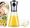 LETJUM Spruzzatore Olio per Friggitrice Aria 200ml, Vaporizzatore dell'olio, Spray Olio Cucina Antigoccia, Oliera di Vetro con Dispenser, Spray Nebulizzatore per Cuocere, Grigliare, Insalata, Pasta