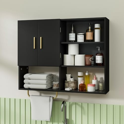 Tltaroni Bathroom Wall Cabinet Wood Large Wall Mounted Medicine Cabinet