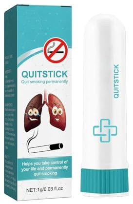 Breathe Free Quit Stick, inhalador fácil de usar, reduce el estrés mejora el estado de ánimo y resiste las ganas de fumar