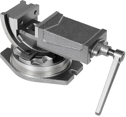 Trapano a morsa inclinabile, morsa per macchina, 100 mm, trapano professionale a colonna, per banco in acciaio, morsetto da tavolo