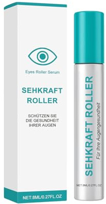 Vision En-Hance Roller, Crema Di Cerchi Scuri, Di Massaggiatore Per Gli Occhi, 8 Ml, Consistenza Leggera, Formula Testata Dal Dermatologo Per A Lungo Schermo E Rilassamento