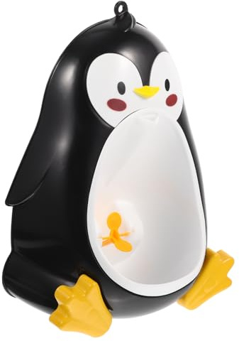 Gogogmee Orinatoio Pinguino per Bambini Ragazzi Vasino da Parete Allenamento Grande Capacità e Ventose Potenti per Bagno Casa Addestramento Toilette