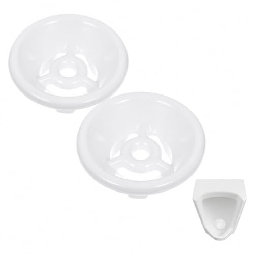 OUNONA 2 tapones de filtro de urinario de Abs para bloquear los olores y protección contra salpicaduras, cubierta de urinario para casa y comercio, protección higiénica para el control de olores y