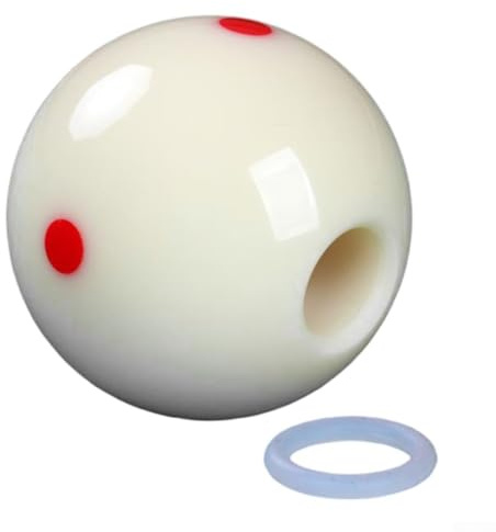 Yuanpgky Balle d'entraînement de billard pour snooker américain et anglais, outil d'entraînement en résine avec diamètre intérieur de 16 mm/17 mm, alignement stable de la queue pour des tirs précis