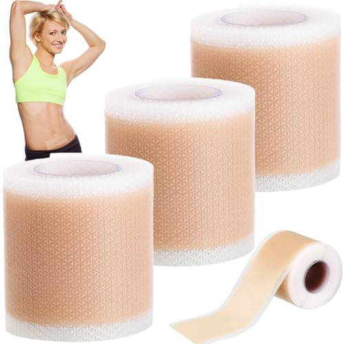 Fogli Cicatriziali in Silicone,3pcs Cerotti Silicone Cicatrici,Cerotti Cicatrici,Cerotti in Silicones per Coprire le Cicatricis,Foglietti In Silicones Per Cicatricis Traspiranti