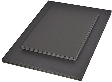 Clairefontaine 93623C Packung (mit 10 Schaumkarton, DIN A1, 59 x 84 cm, 5 mm, ideal für Modellieren und Dekorationsarbeiten, leicht und einfach zu bearbeiten, chlorfrei) 10er Pack schwarz