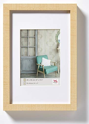 walther design Bilderrahmen natur 40 x 50 cm Echtglas Stockholm EA050H