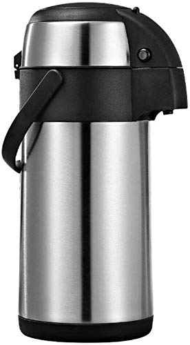 Vacuum Flasks 5 Liters Pneumatic Thermos, Car Home Stainless Steel Insulation Pot Press Type Kettle Large Capacity Water Bottle Vacuum Jug