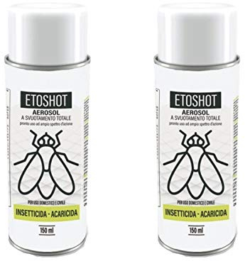 Colkim Etoshot insetticida 2 unità | Anti formiche e altri insetti automatico | Anti cimici, anti blatte, anti zanzare | insetticida acarida