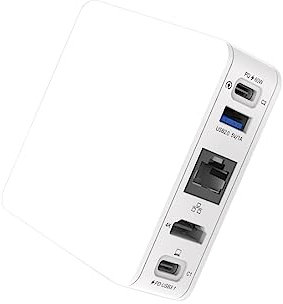 Mutifunction 5 Porte Pocket TV Docking Station Adattatore di Ricarica Caricatore Rapido Adattatore di Ricarica per Nintendo Switch/Console OLED