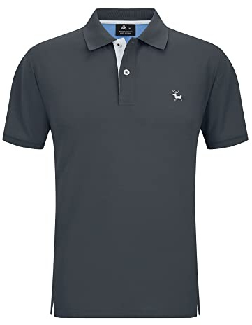SwissWell Herren Kurzarm Poloshirt Atmungsaktiv T-Shirt Golf Sommer Poloshirts Männer Business Arbeits T Shirt Polohemd