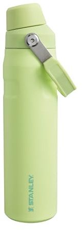 STANLEY 1913 Iceflow Fast Flow Trinkflasche Sport 0.6L - Thermosflasche Hält 10 Stunden Kalt - Spülmaschinenfest - Wasserflasche Auslaufsicher - Sportflasche BPA-Frei - Citron