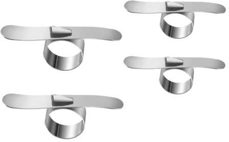 Alipis Silber Orangenschäler Aus Edelstahl Ergonomischer Obstschäler Mit Ring Für Zitrusschälen Leicht Zu Reinigen Verstauen
