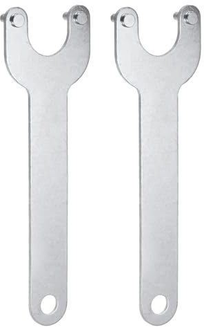 QUARKZMAN 2pz Chiave a Cricchetto per Smerigliatrice Angolare 30mm Centro 2mm Spessore Dado di Bloccaggio in Metallo Chiavi di Ricambio Chiave Inglese