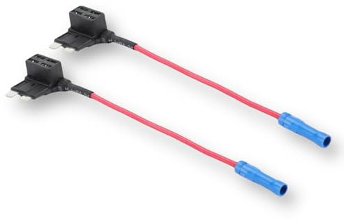 Add-A-Circuit Fuse Taps - Standard Blade Fuse Holder ATO/ATC 12V/24V/32V (Pack of 2) Easily Add Protected Piggy Back Circuits in Seconds For Cars, Motorbikes, Trucks and Caravans