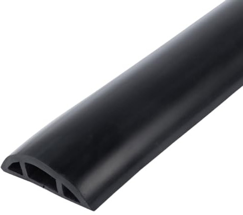 Serenitison Cable Trunking,Self Adhesive Floor Cable Cover,Conduit Trunking,Self Adhesive Wire Cover,Cord Hider Floor,Extension Cable Cover Power Cord Protector Floor,Wear Resistant Tread Resistant