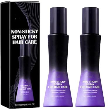Erfrischendes, VoluminöSes, Nicht Klebendes Leave-In-Spray FüR Haar, Nicht Klebendes Spray zur Haarpflege, Flauschiges, Volumengebendes Haarspray, Leave-in-Volumenspray Zur Haarpflege, 100 Ml (2PCS)