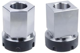 Pastlla ER-40 - Juego de bloques de portabrocas cuadrado y hexagonal, apto para fresadora, soporte de sujeción para máquina de corte de grabado de torno CNC (A Set)
