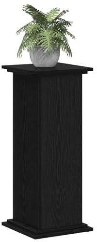 vidaXL Pflanzenständer Schwarz Eichen-Optik 33 x 33 x 80 cm