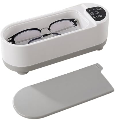 Nettoyeur de bijoux - Nettoyeur de bijoux à ultrasons | 2 modes Nettoyeur de verres rechargeable | Fournitures de nettoyage de verres pour lunettes, porte-dentifrice, chaîne, boucles d'oreilles