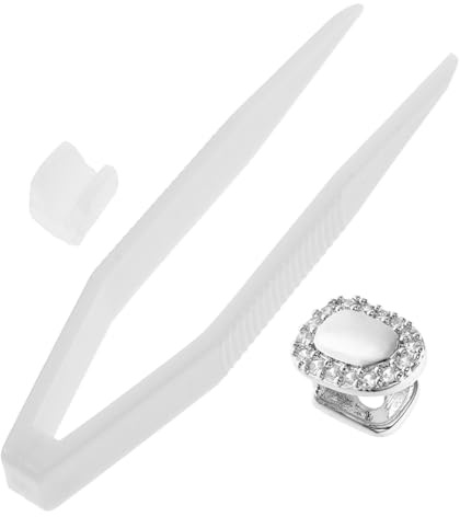 ARTSEWPLY Zahnschmuck Grill für Zähne Metall Mundgrill Zubehör Dekorativer Zahngrill für Cosplay und Hip-hop-partys