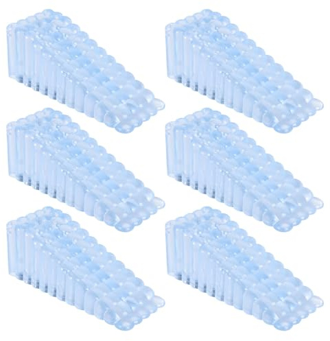 OATIPHO Topes de Cuña para Puertas Antideslizantes de PVC 6 Piezas, Protección Segura para Puertas en Suelos de Madera y Linóleo, Diseño sin Perforaciones