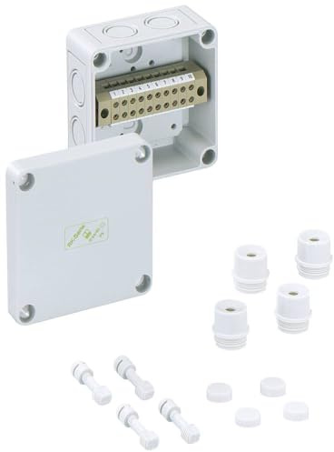 Spelsberg 1196206 61040401 RKK 4/12-12x4² Reihenklemmen-Gehaeuse 110 x 110 x 66 Polystyrol (EPS) Grau 1St, (L x B x H) 110 x 110 x 66 mm