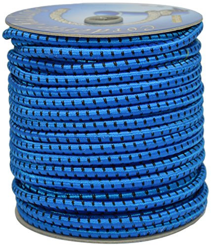 Corderie Italiane 006005094 Treccia elastica azzurra 8 mm - 50 mt
