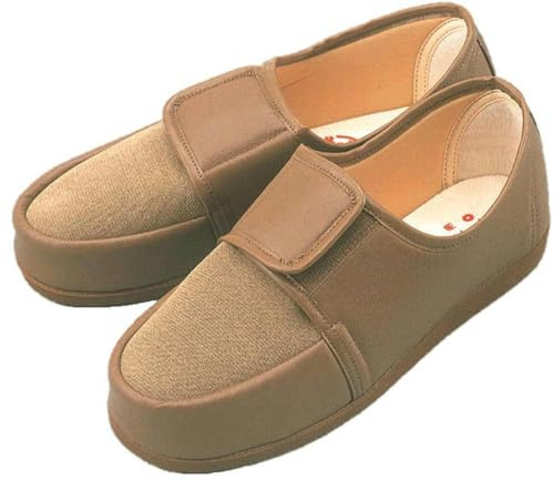 Marianne W603 - Mocassini per riabilitazione, scarpe da tempo libero, da donna, vestibilità morbida, Braun, 21.0 cm 3E