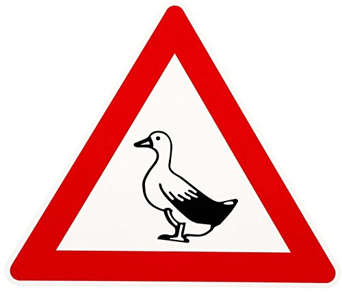 ORIGINAL Verkehrszeichen Nr. 101 ACHTUNG ENTE 630 mm SL Hinweisschild Verkehrsschild RAL-Gütezeichen Schild Verkehrsschilder Schilder Gefahrenzeichen Enten Warnschild Straßenschild Straßenzeichen