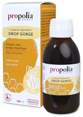 PROPOLIA - Sirop Gorge - Apaisant - Propolis, Miel, Pin & Citron - 145ml