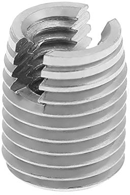 20pcs Self Tapping Slotted Screw Metal Thread Insert Nuts for Helical Repair M4 x 8mm Set