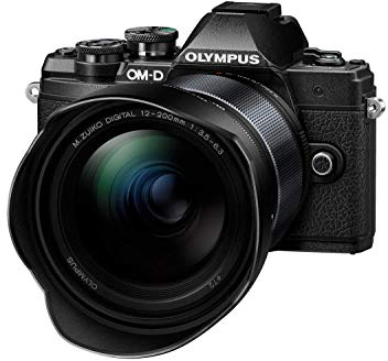 Olympus OM-D E-M10 Mark III Systemkamera (16 Megapixel, 5-Achsen Bildstabilisator, elektronischer Sucher, 4K, WLAN, nur Gehäuse) schwarz inkl. M.ZUIKO DIGITAL ED 12‑200mm F3.5‑6.3