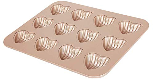 Tubayia Non-Stick Mini Madeleine Baking Mould Carbon Steel Baking Tray Madeleine Mould (Type 1)