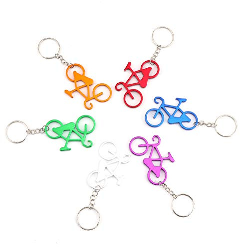 Coolty 24PCS Bier Flaschenöffner Tasche Schlüsselanhänger Fahrrad Bar Small Beverage Keychain Ring