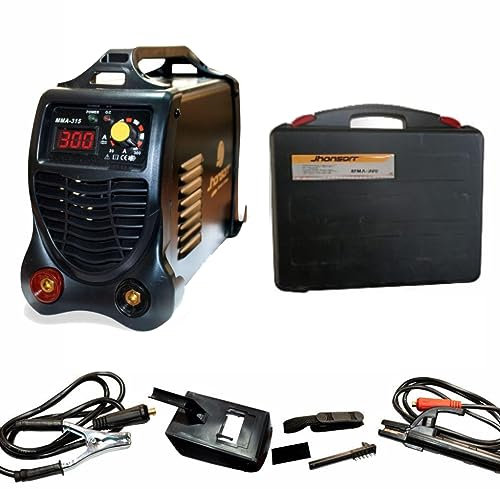 JHONSORR Saldatrice inverter elettrodo kit maschera saldatura spazzola occhialini 300 amp