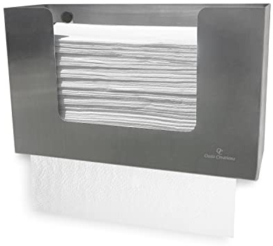 Oasis Creations Papierhandtuchspender aus Edelstahl, für 250 Papierhandtücher, Wandmontage, Küchenhandtuchspender, Universal-Papierhandtuchhalter