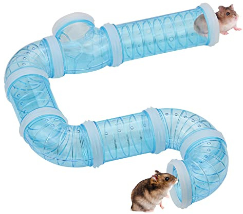 Hamster Tubes and Tunnels Kit Cage Extensions Transparent Connection External Pipe for Dwarf
