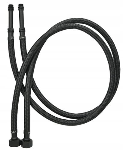 Tycner 80cm Long M10 x 3/8po Inch BSP Noir Nylon Tressé Tuyau Flexible Robinet