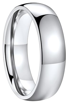 FaithHeart Kvinnor män fingerring 2 mm/4 mm/6 mm/8 mm stapelring bandring rostfritt stål högpolerad ankelring midi fingerring förlorande vigselring för vän flickvän par