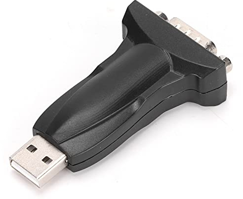 Lazmin112 Convertidor USB a RS232, serie de 9 pines, chipset prolífico incorporado, conector DB9 PL2303, excelente compatibilidad, conexión universal con adaptadores de terminal RDSI
