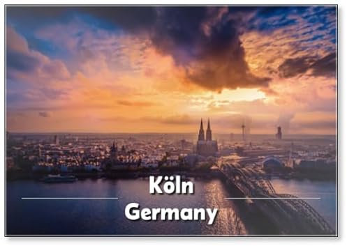 Panorama, Köln Von Oben, Kühlschrankmagnet
