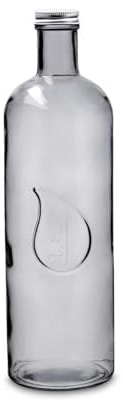 Quid Duna Tischflasche aus Glas mit Deckel, 1,6 l, nicht mikrowellengeeignet